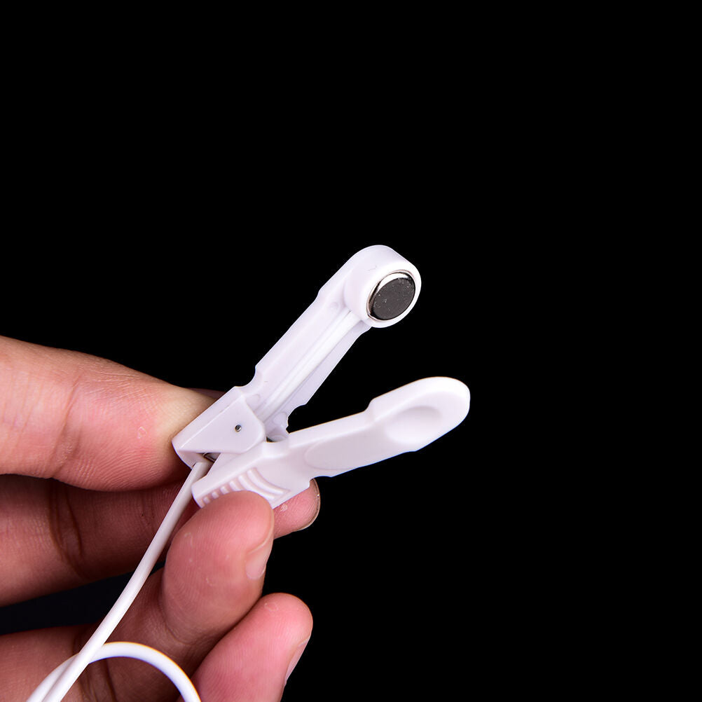 Electrode Lead Wires with 2 Ear Clips for Tens Machine Massager 2.5mm rsJ.l8