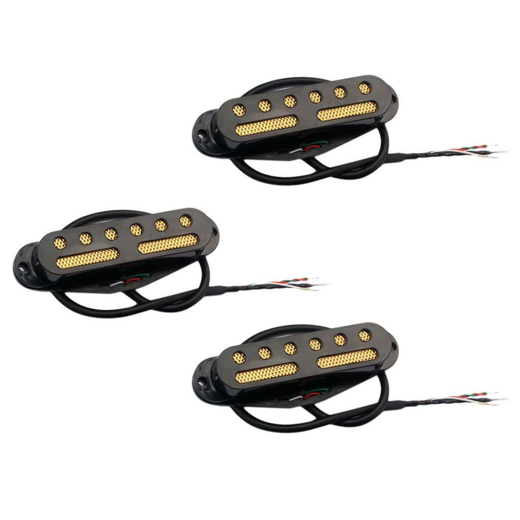 3x Hand Wound Single Coil Pickups Set for ST SQ Electric Guitar Replacements