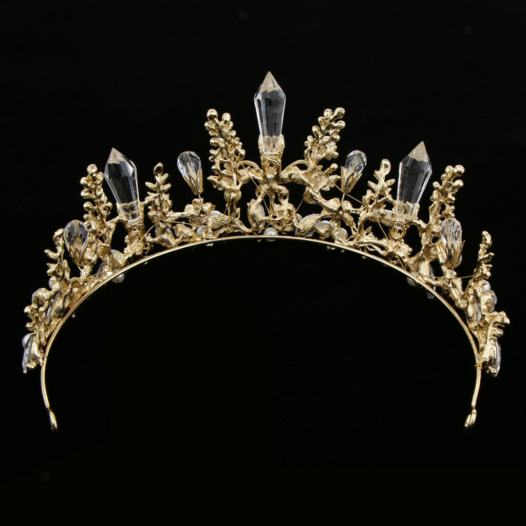 Crystal Tiara Crowns Hair Accessories Rhinestone Wedding Pageant Bride Princess
