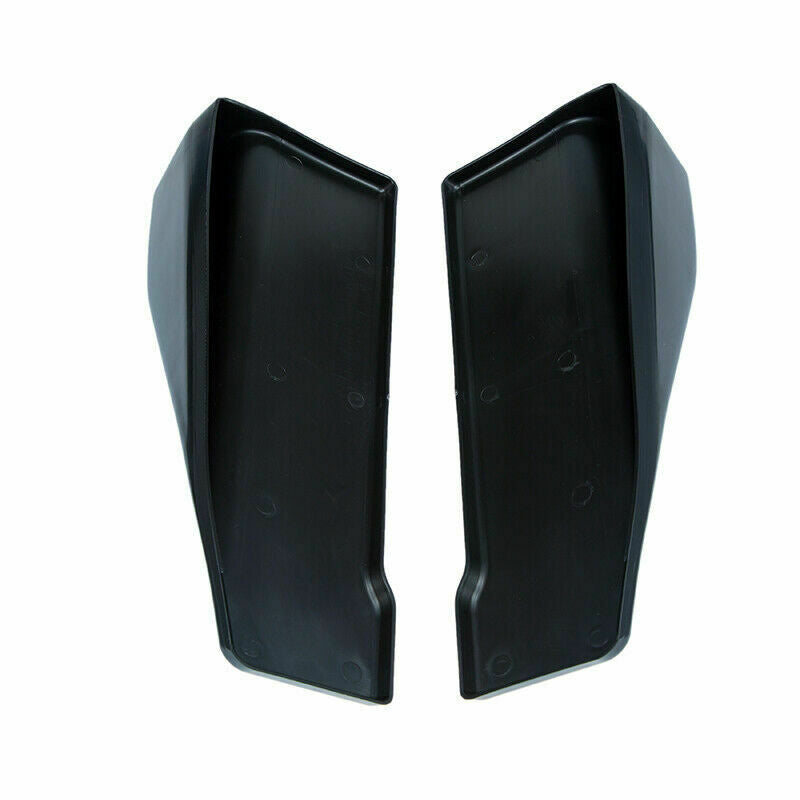 2pcs Black Car Universal Rear Bumper Fin Canard Splitter Diffuser Spoiler Lip