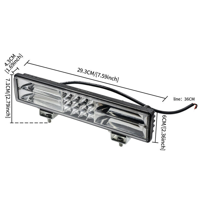 Car Head Light 60W LED Light Bar Driving Work Lamp For Jeep Truck UTV Waterproof