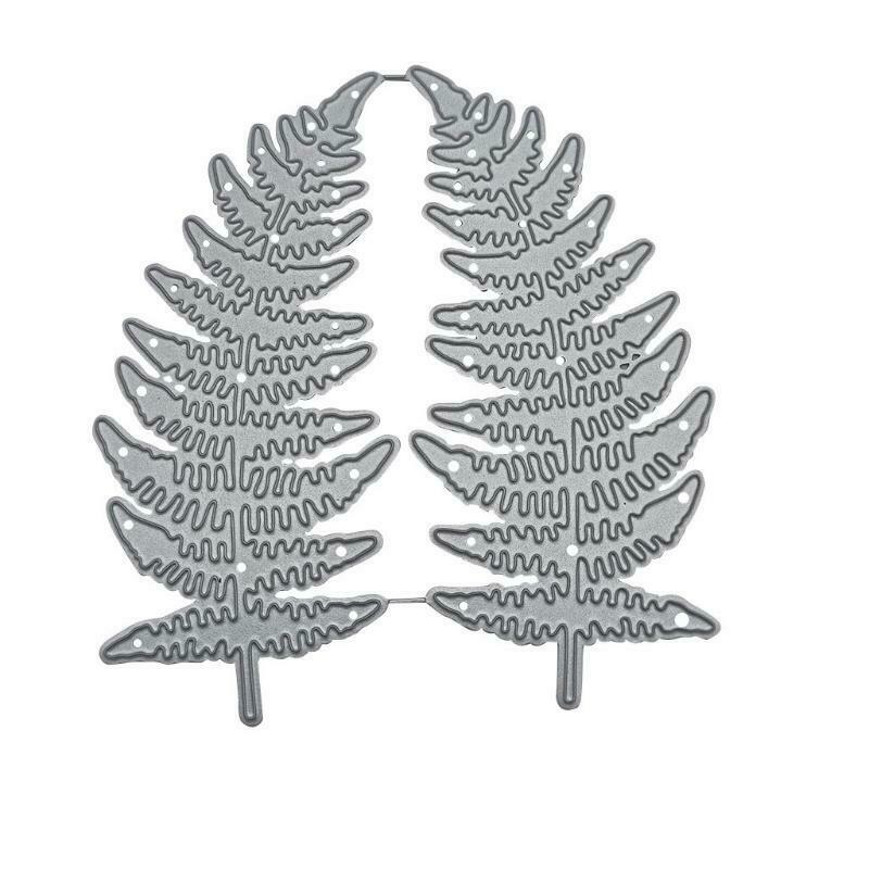 Double Long Leaf Carbon Steel Cutting Dies DIY Scrapbooking Photo Album Making