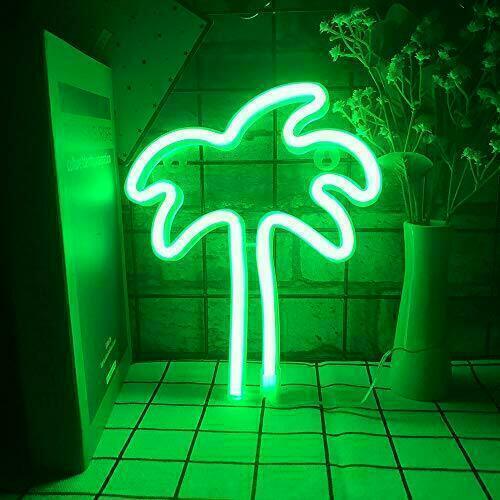 Coconut Palm Tree Neon Sign Wall Decor Light Led Sign Home Room Decor Wall Art