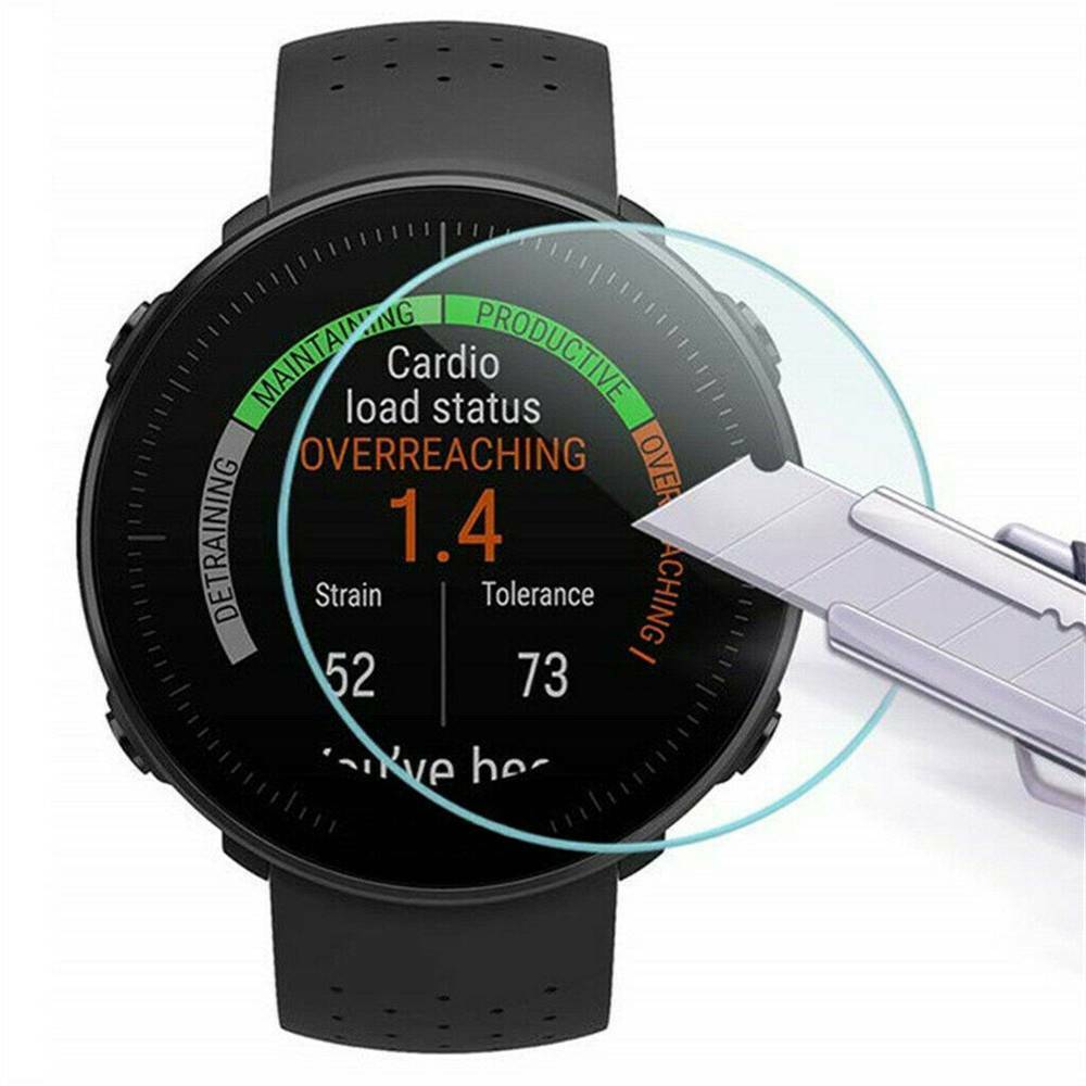 3PCS for Polar Vantage V/M Watch Clear Tempered Glass Screen Protector Film--