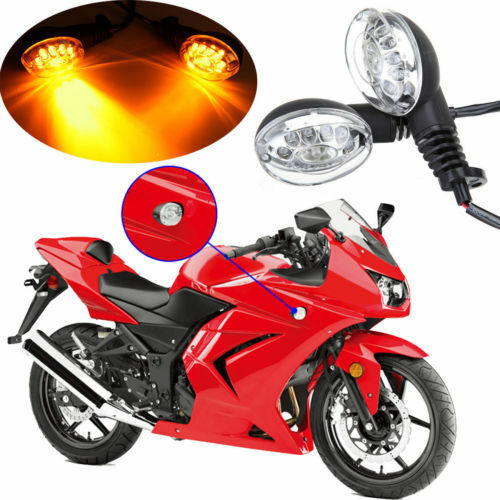 2x Motorcycle Turn Signal Indicator Light For Kawasaki Ninja 250R 2008-2011 2010