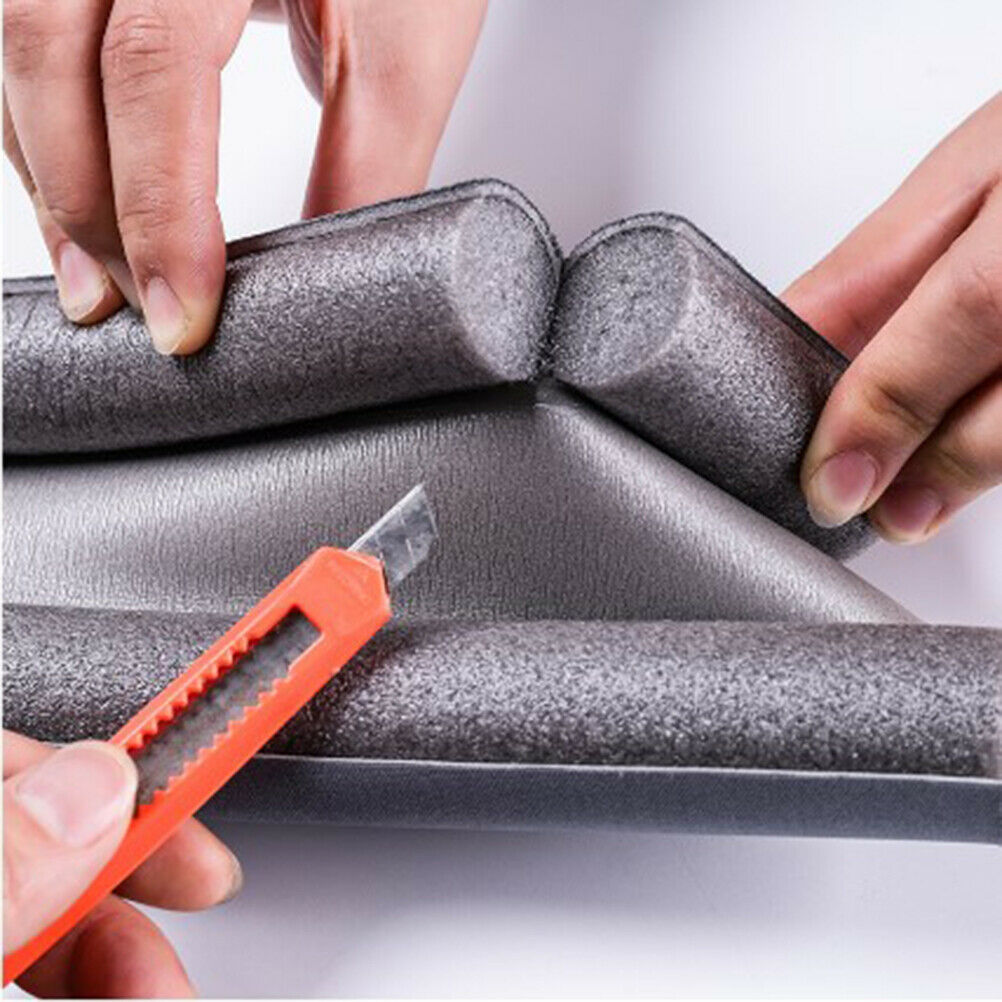 Flexible door bottom sealing strip sound proof noise reduction under door.l8