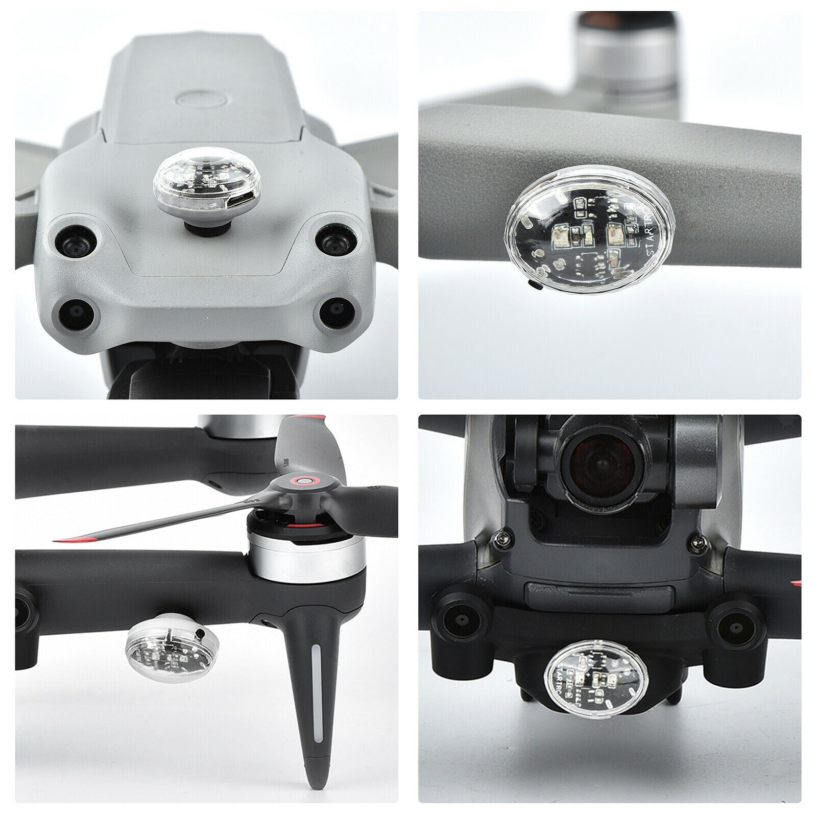 2x Flash Strobe Lamp Flight Light for DJI Mavic Mini Air 2S Upgrade Parts