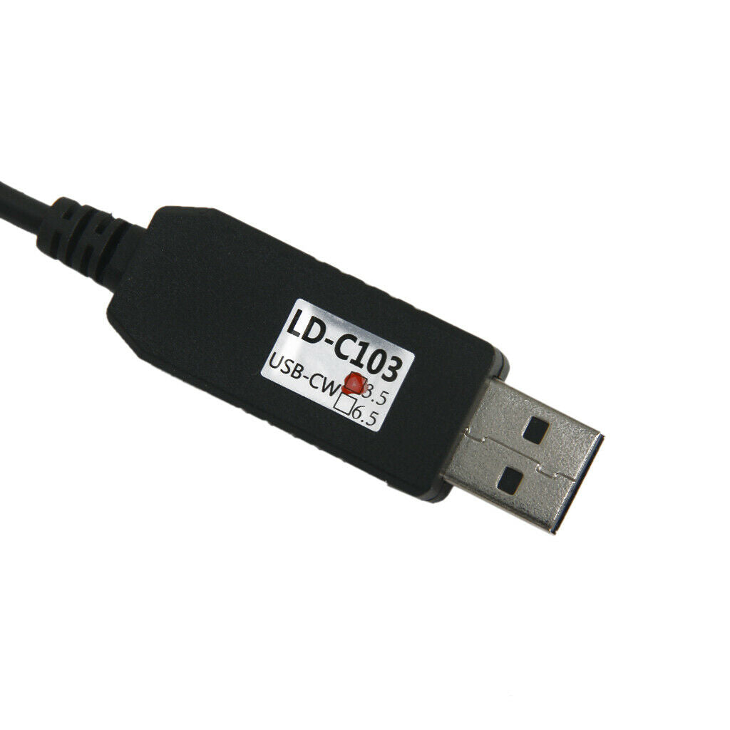 USB-CW 3.5mm Key Port Data Cable for PC Send Morse to Radio   FT-817