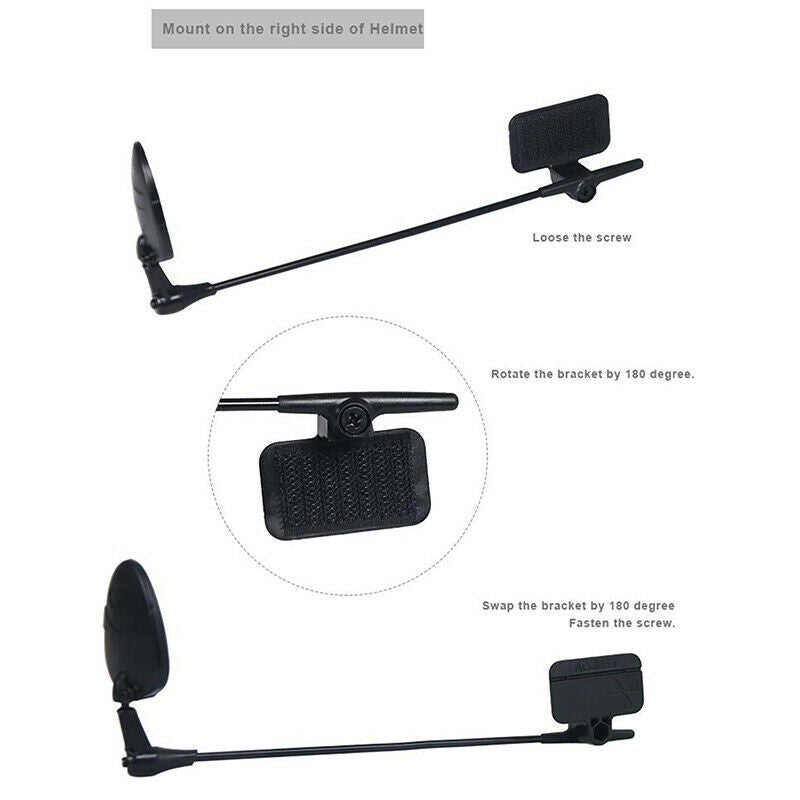 Adjustable Road Bicycle Cycling Rear View Mirror Universal Pro Helmet Mirror