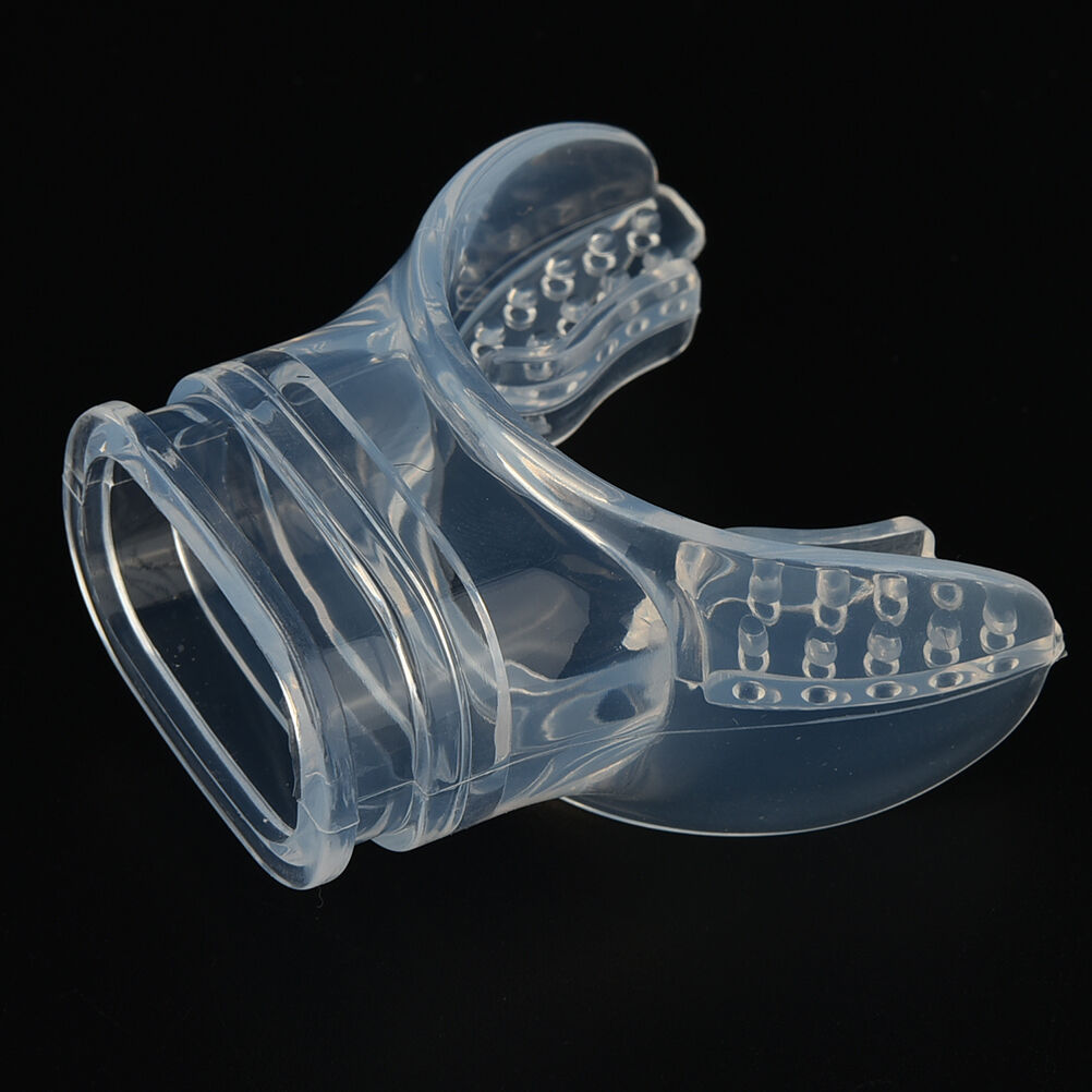 Transparent Silicone  Diving Dive Tube Snorkel Mouthpiece Regulato.l8