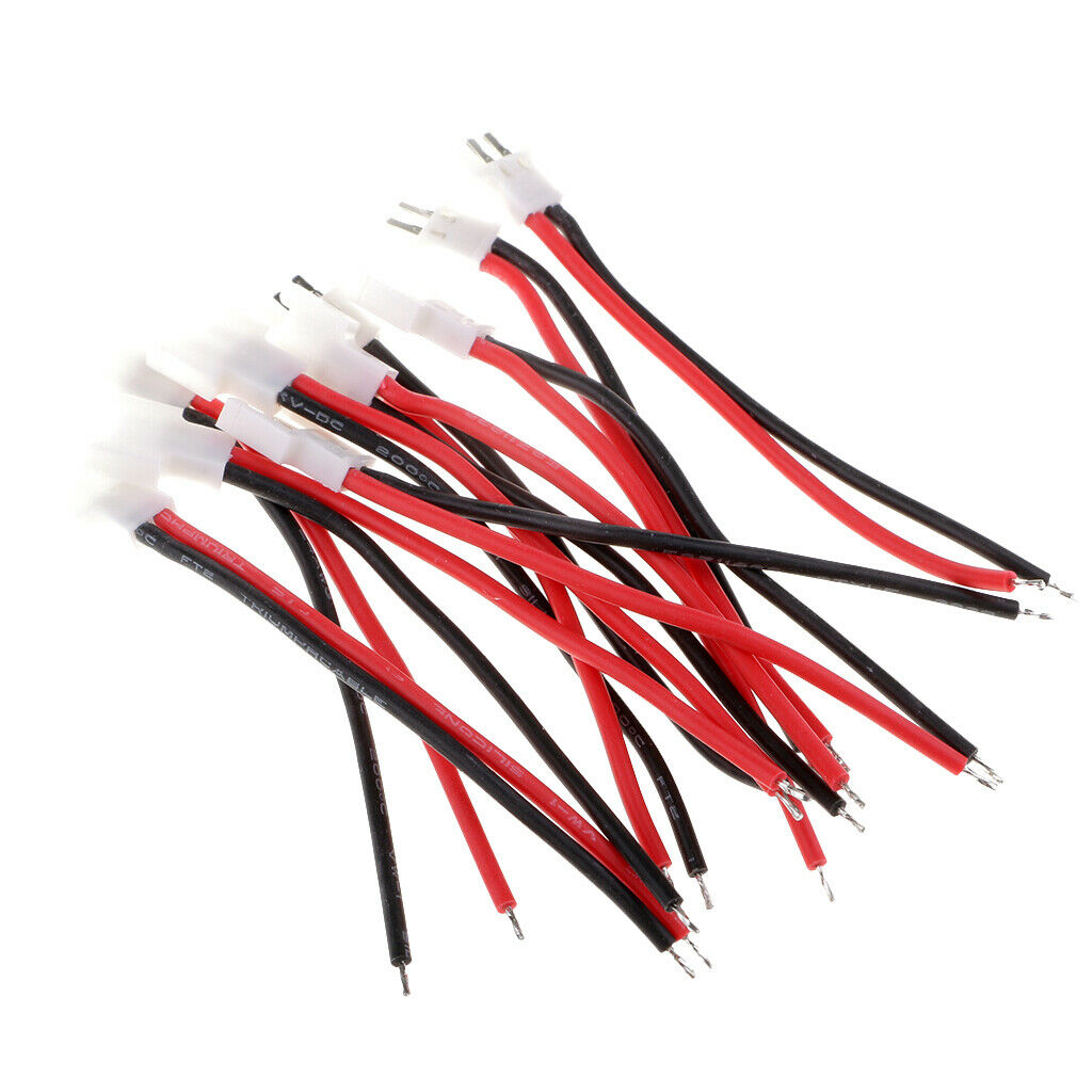 10pcs Battery Charging Cable Male Adapter 3.7v Plug Lithium Battery Wire for RC