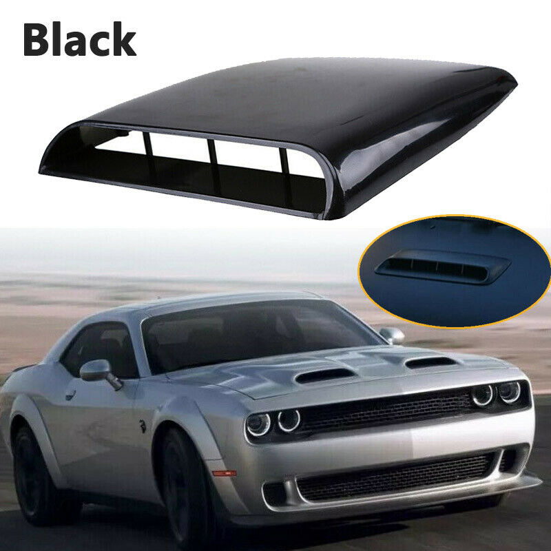 Car Air Flow Intake Scoop Turbo Bonnet Vent Cover Hood Fit For All Car