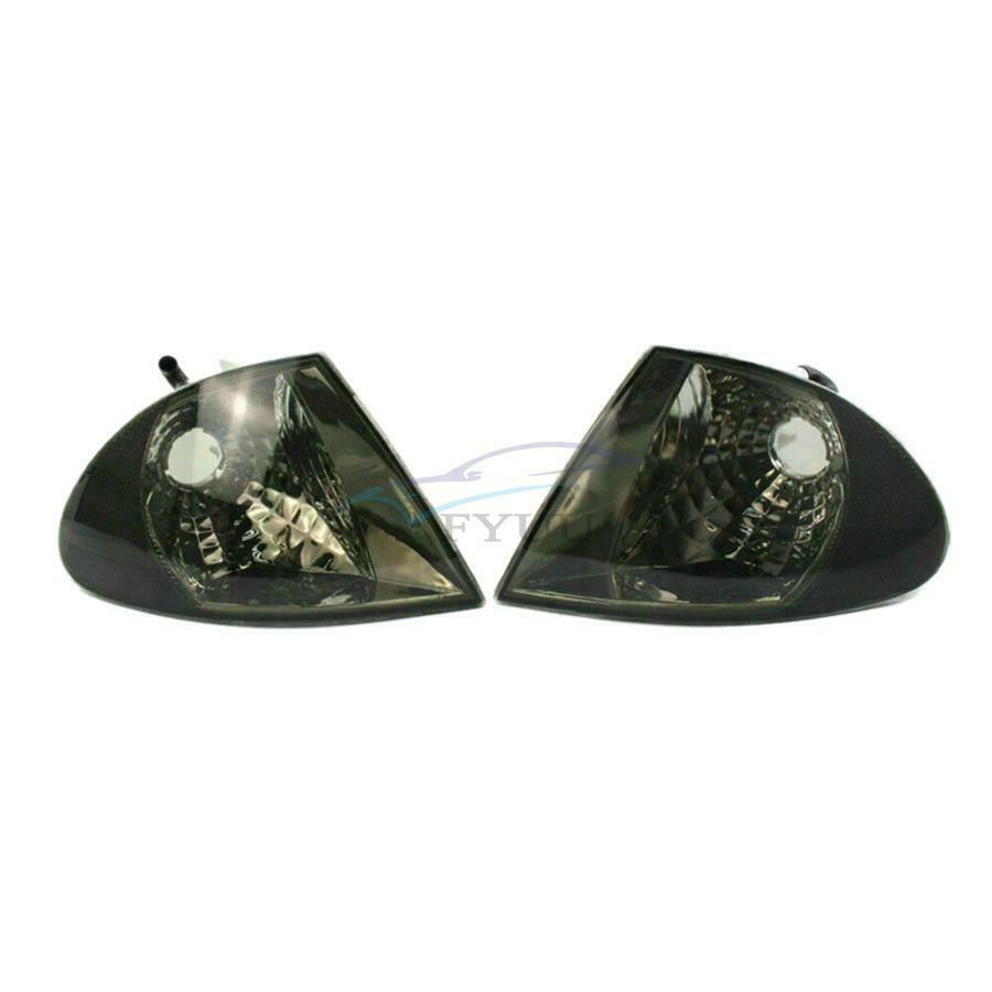 1 Pair ABS Shell PC Lens Corner Light Cover For BMW 3 Series E46 Sedan 1999-2001