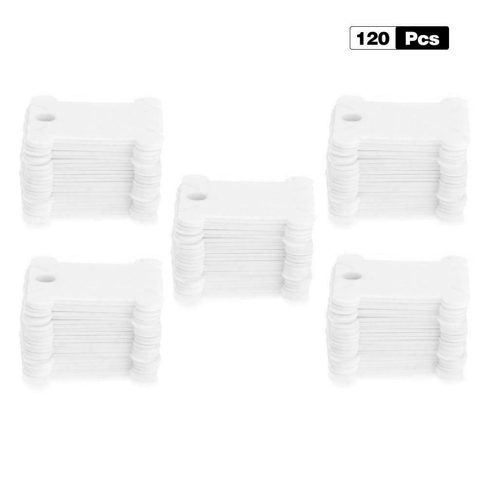 120pcs Embroidery Floss Craft Cross Stitch Thread Bobbin Storage Holder @