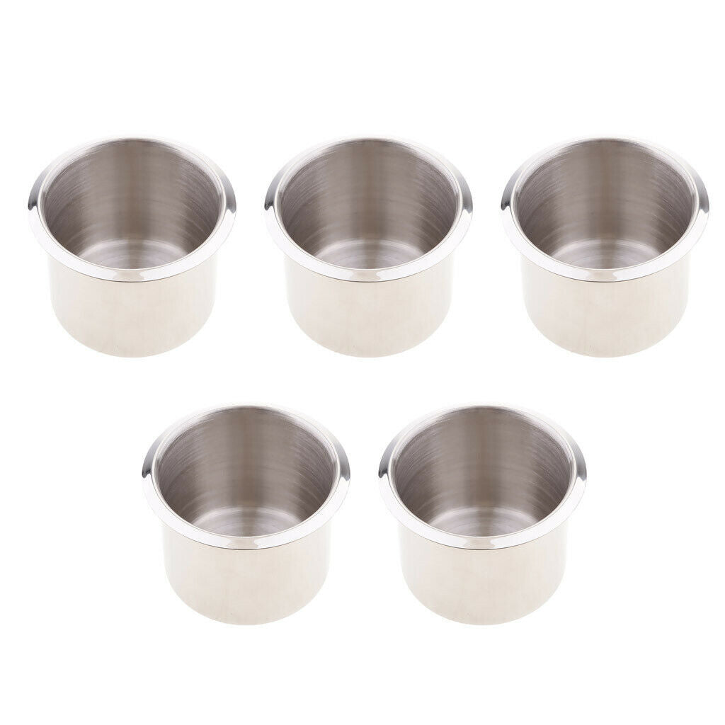5pcs 2.68 inch Steel Boat RV Cup Drink Bottle Holder Corrosion Protection