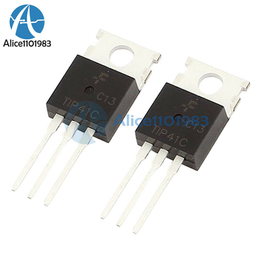 50PCS TIP41 TIP41C  NPN TRANSISTOR  6A 100V TO-220