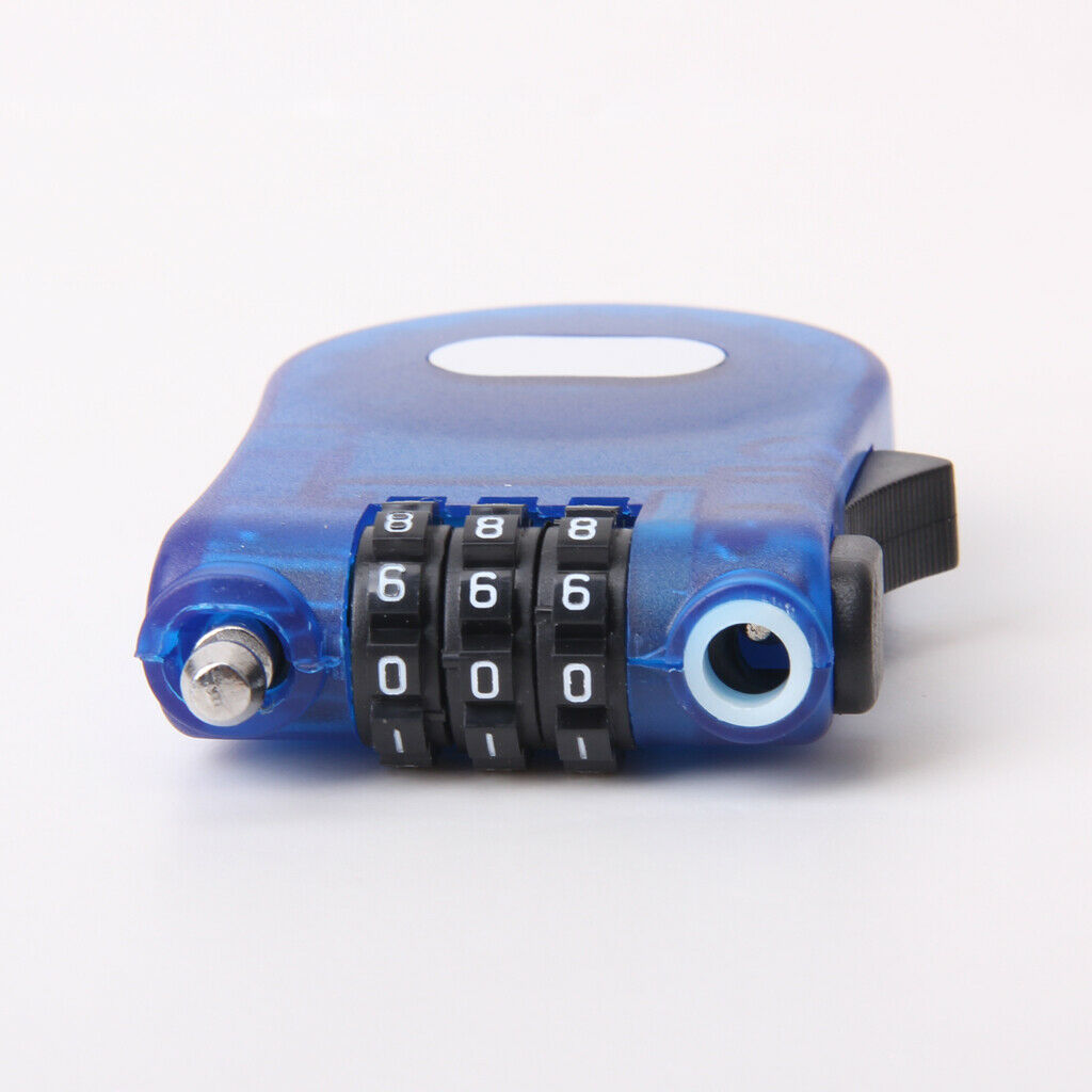 3 Feet Retractable Combination Cable Lock For Bike Bicycle Luggage