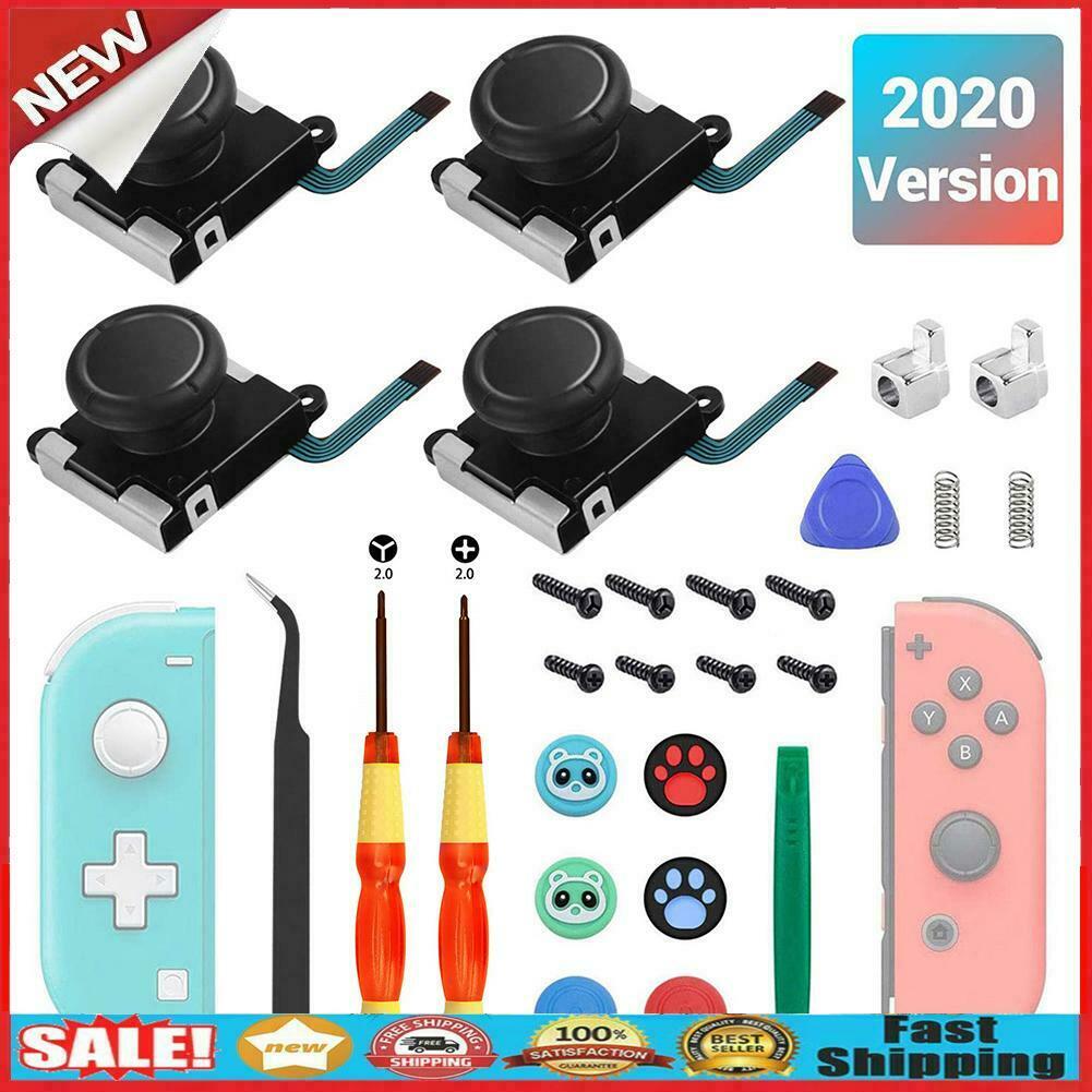 4x Joysticks for Switch/Switch Lite Replacement Controllers Thumb Grip Cap @