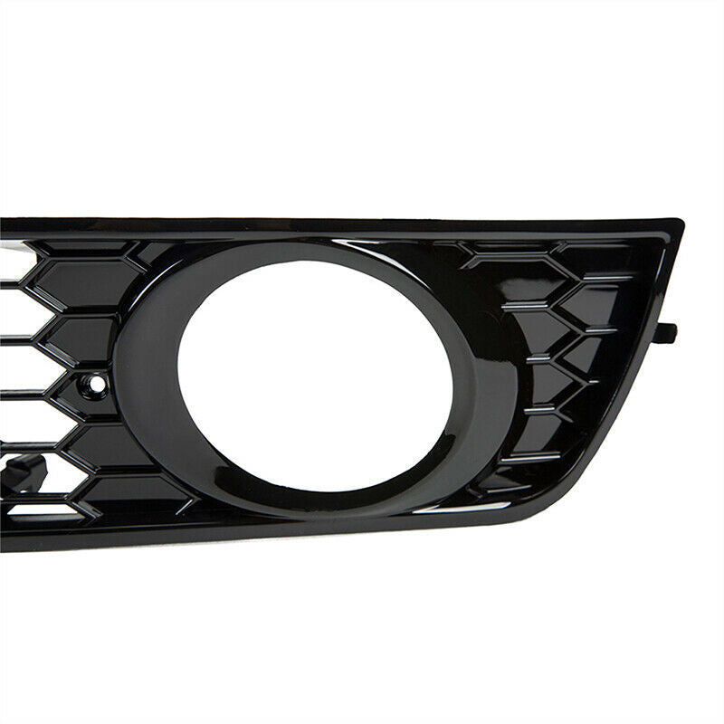 Pair Front Bumper Fog Light Grille Lower Cover Fit For Audi A4 B6 2002-2005