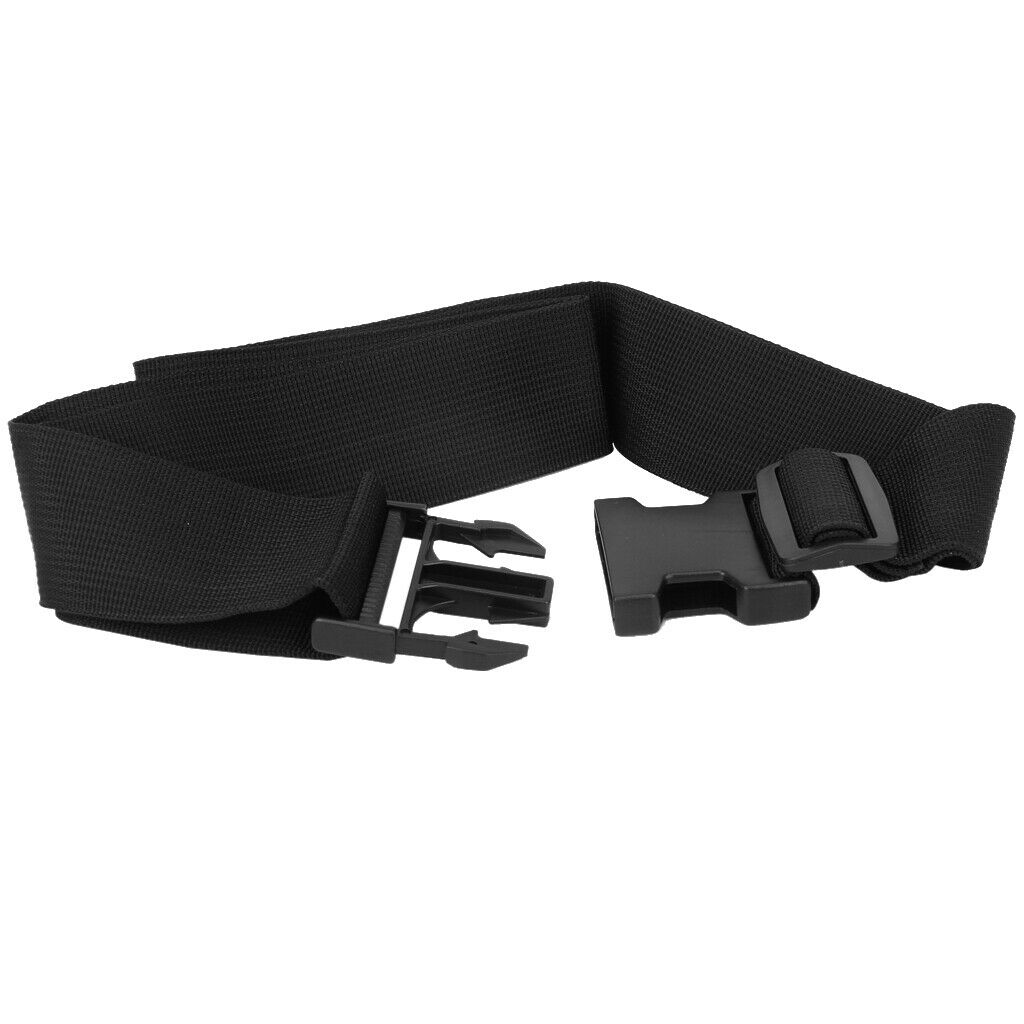2 Pieces Luggage Straps Suitcase Belts Travel Bag Accessories Black