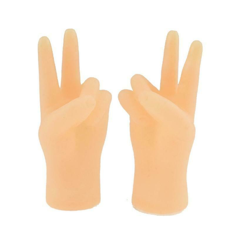 2pcs Hand Finger Puppets Soft Realistic Feeling Finger PuppetsScissors Game Fun