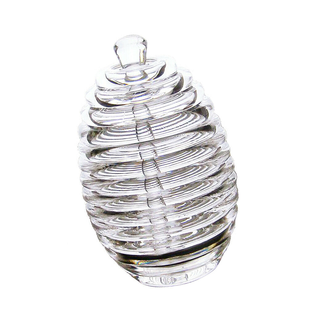 transparent honey jar with stir stick kitchen honey container