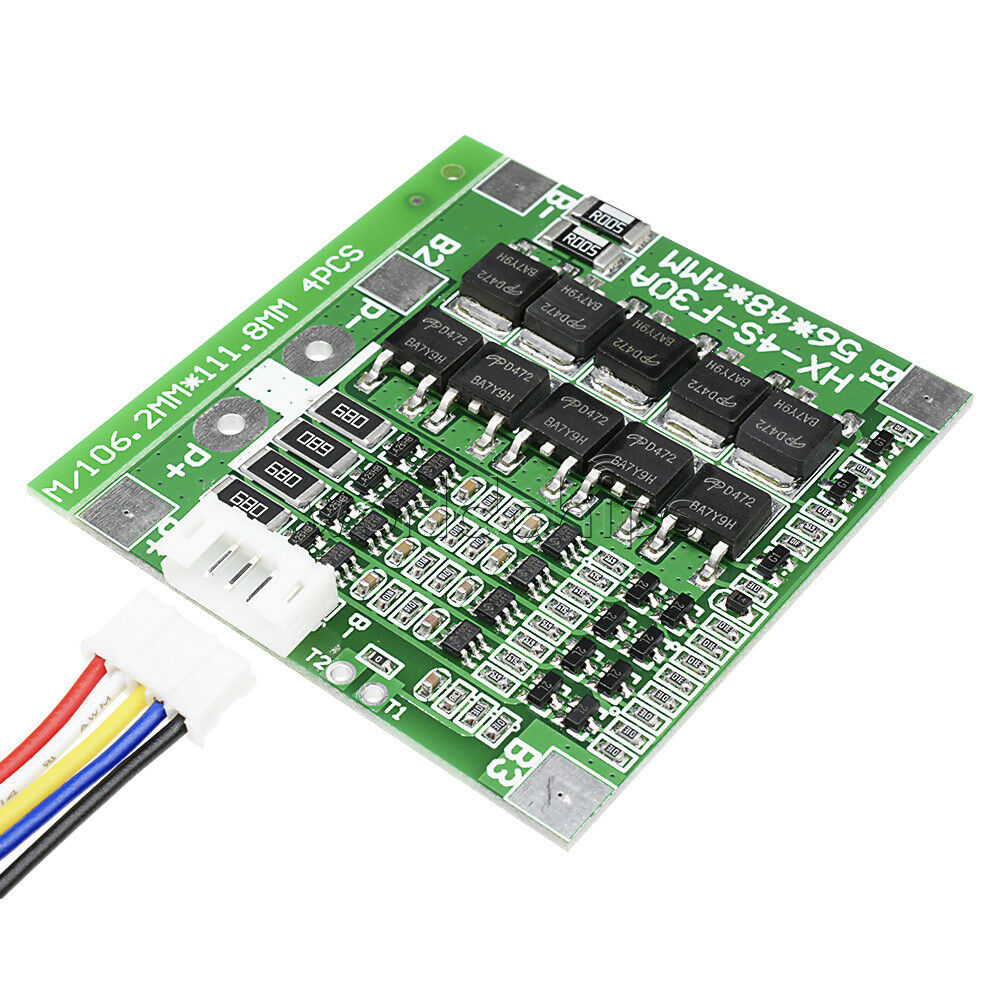 Cell Balance 4S 30A 14.8V Li-ion Lithium Battery BMS PCB Protection Board