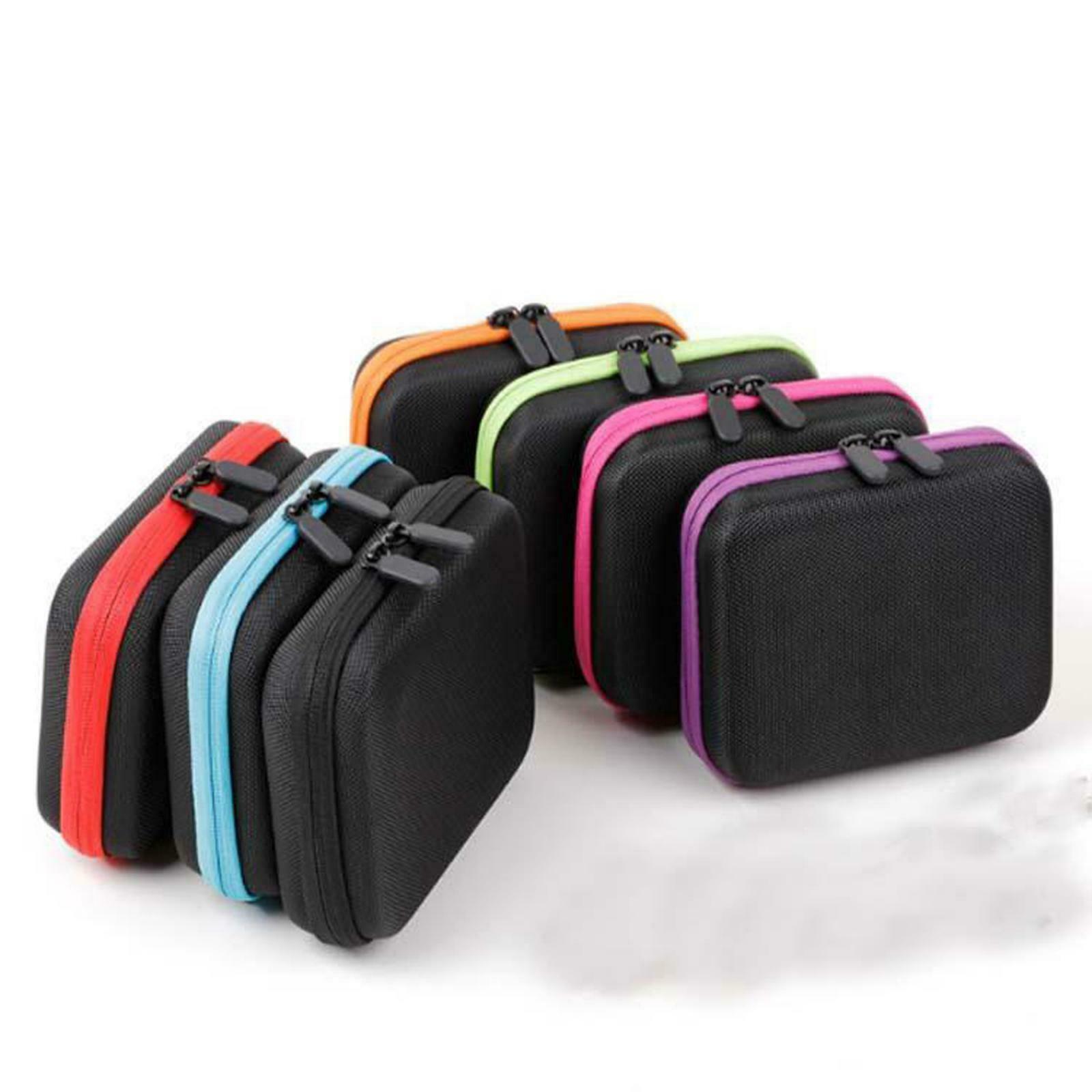 Essential Oil Bag10ml Aromatherapy Storage Holder Case for 12 Bottles Red
