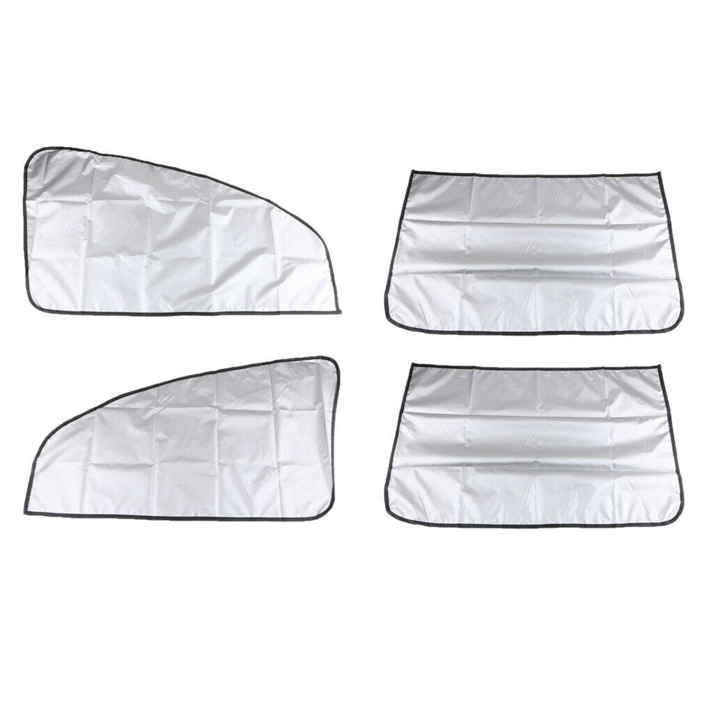 2 pairs of magnetic sun protection curtains with double sides for sloping