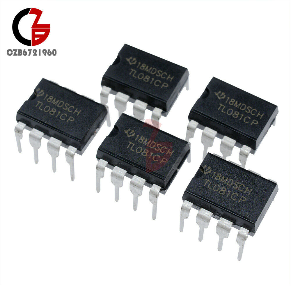 10PCS TL081 TL081CP TI IC JFET Input Operational Amplifiers DIP-8
