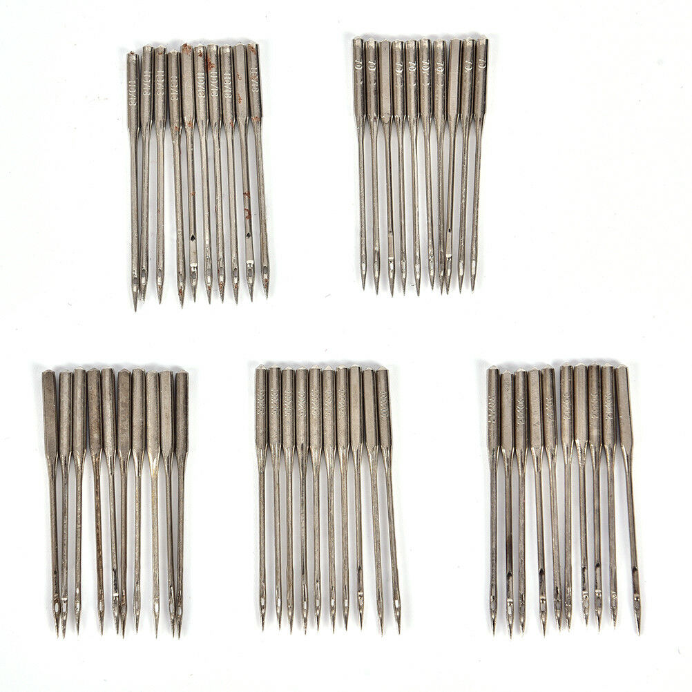 50pcs Home Sewing Machine Needle 11/75,12/80,14/90,16/100,18/110 Universa.l8