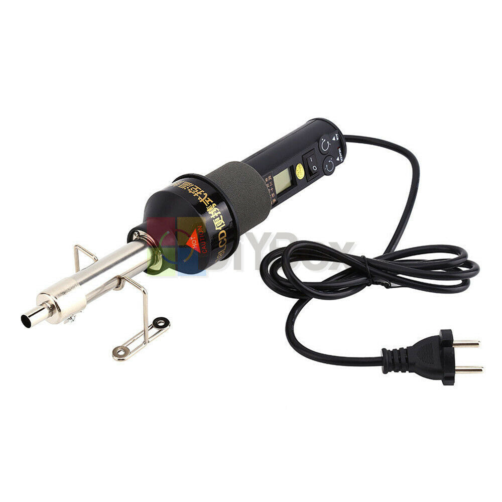 220V 450W EU Plug GJ 8018LCD Soldering Station Hot Air Gun Desolder w/ 4 Nozzles