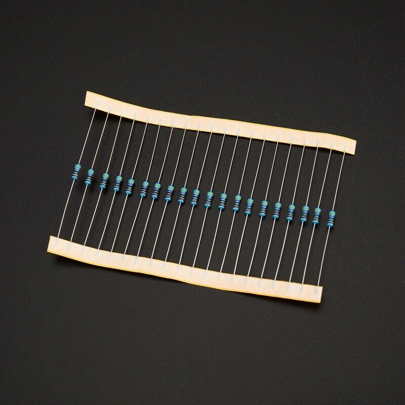 600 Pcs 30 Kinds Each Value Metal Film Resistor Pack 1/4W 1% Resistor AssortedB1