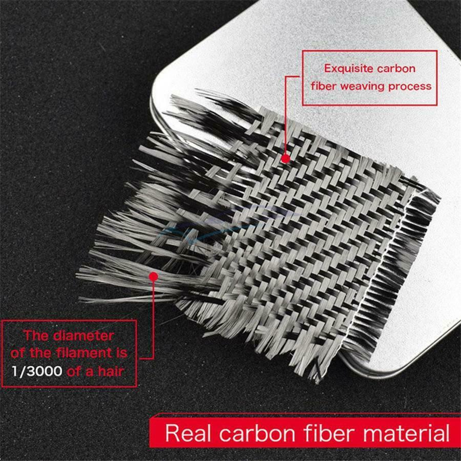 2x Real Carbon Fiber Gear Shift Knob Decorative Cover For 2015-2019 Ford Mustang