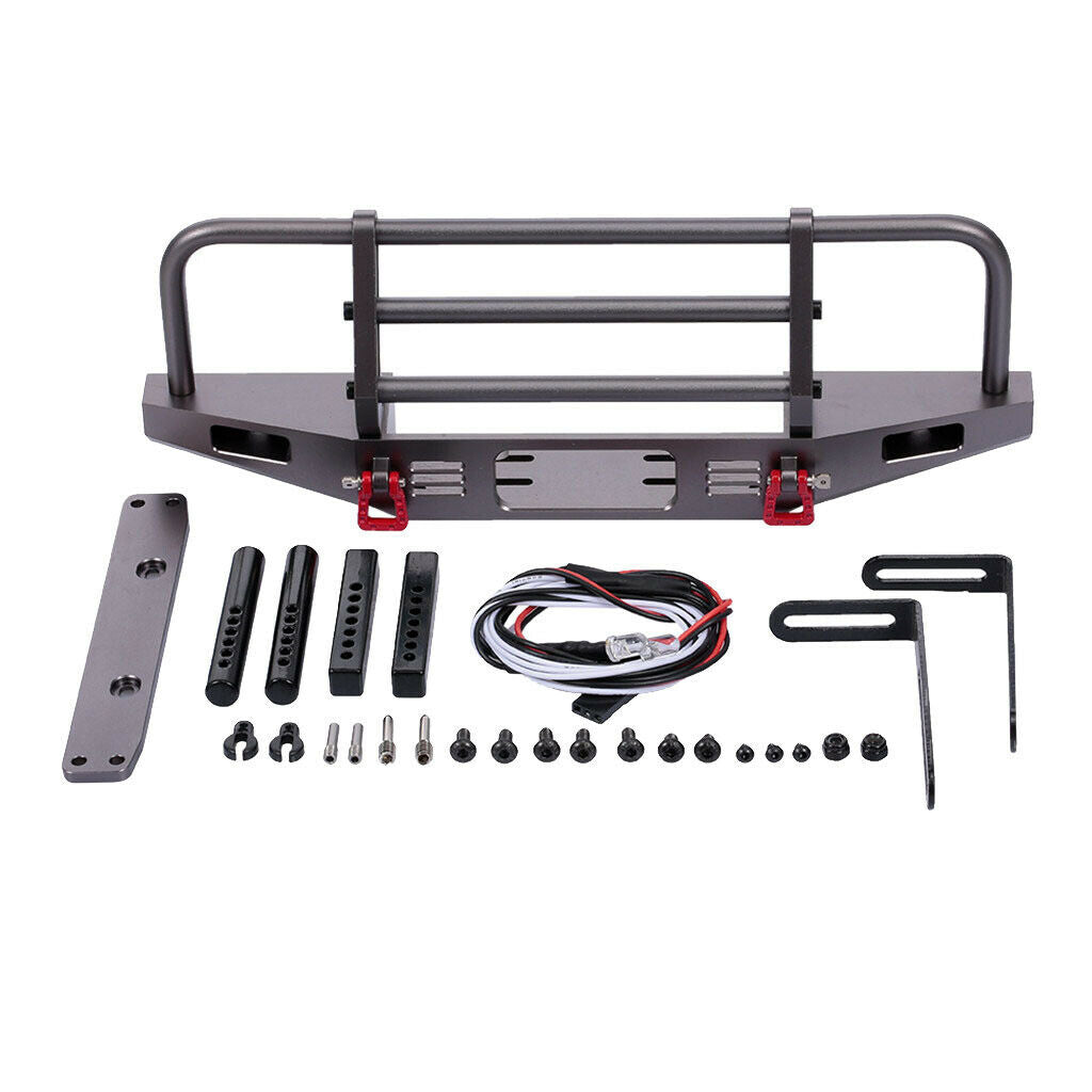 RC Car Metal Front Bumper Rock Crawler Car Accessory for TRX4 Axial Scx10