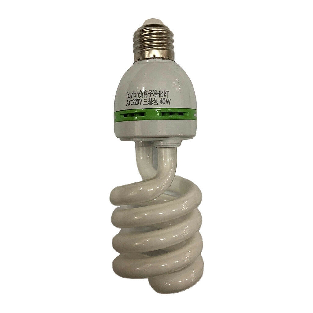E27 40W Bulb Air Purifier Lamp Spiral Light Bulb Fresh Breath for Bedroom