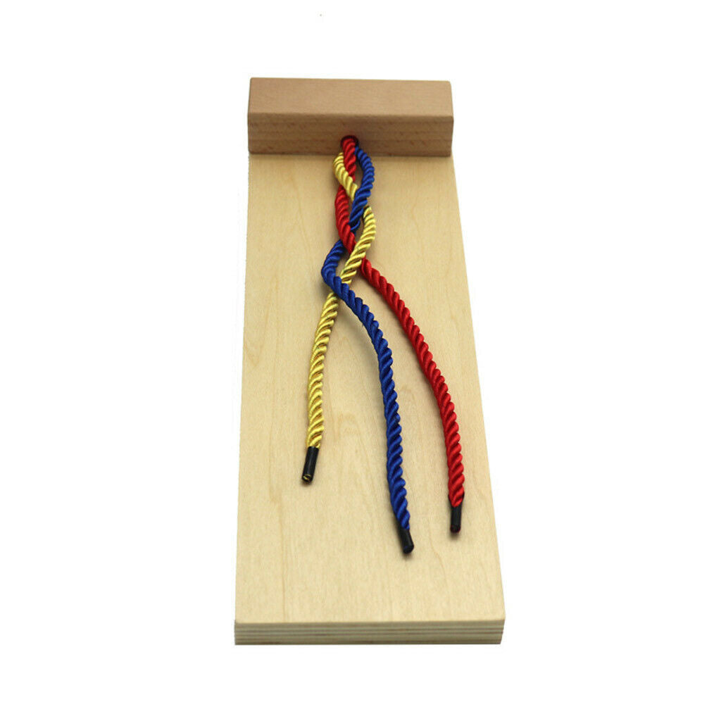Montessori Wood Weaving Board Learning Practical Skill Hand-eye Coordination