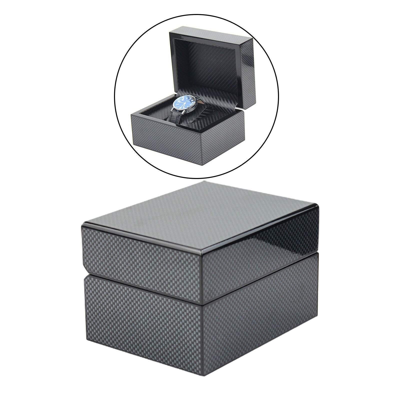 Single Slot Watch Gift Box Men Jewelry Rings Necklace Organizer Holder