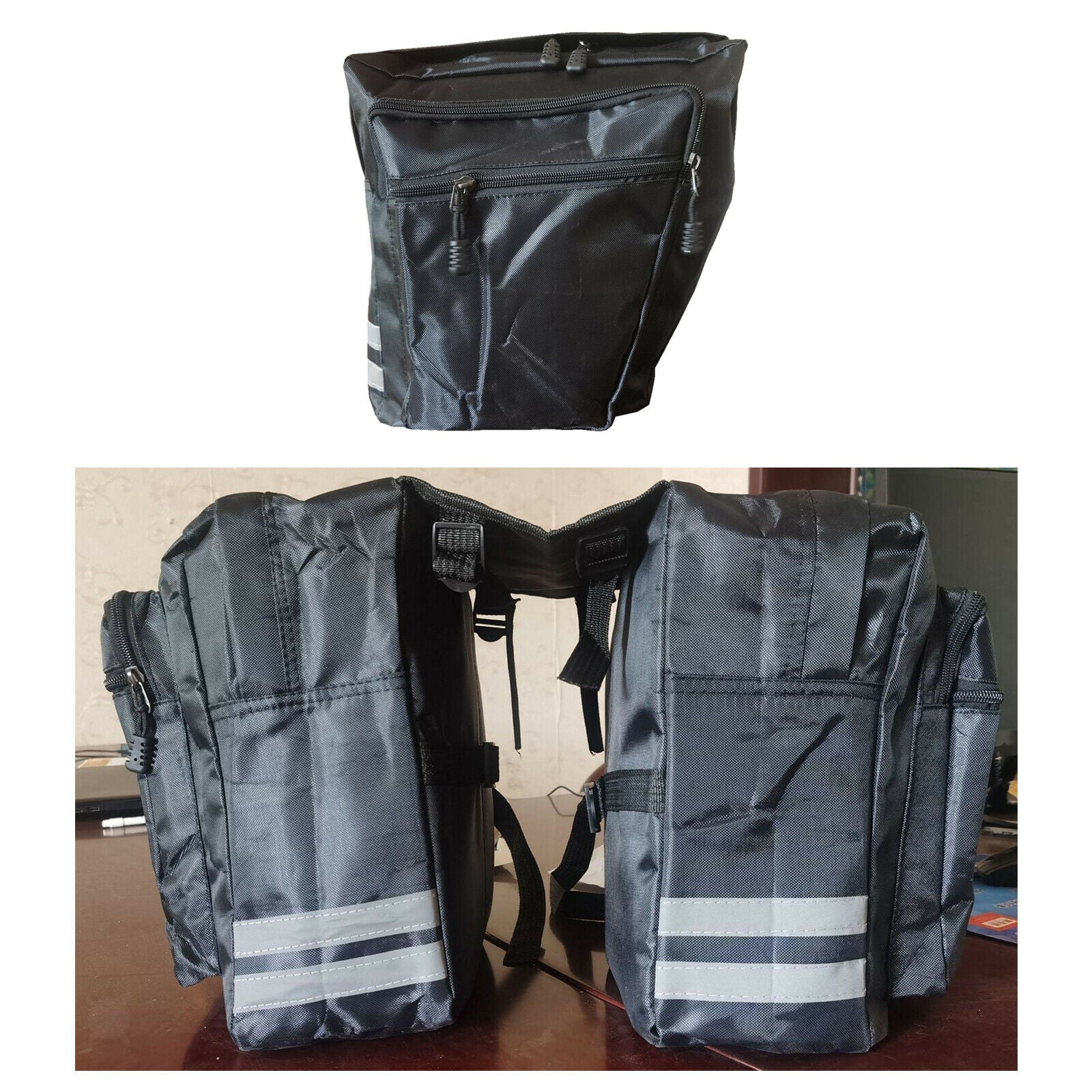 Bicycle bike bike double pannier back seat bag trunk bag