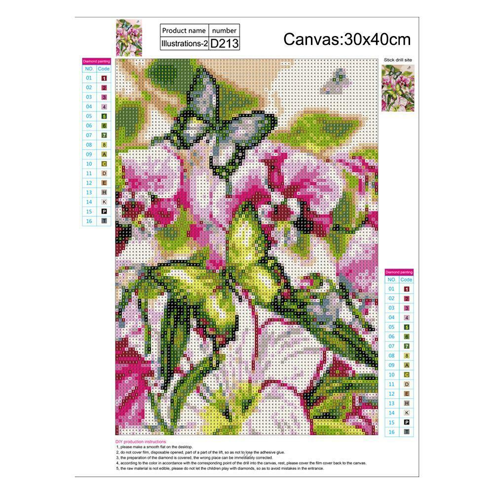 Butterfly DIY Full Drill Diamond Painting Embroidery Kit Cross Stitch Craft @