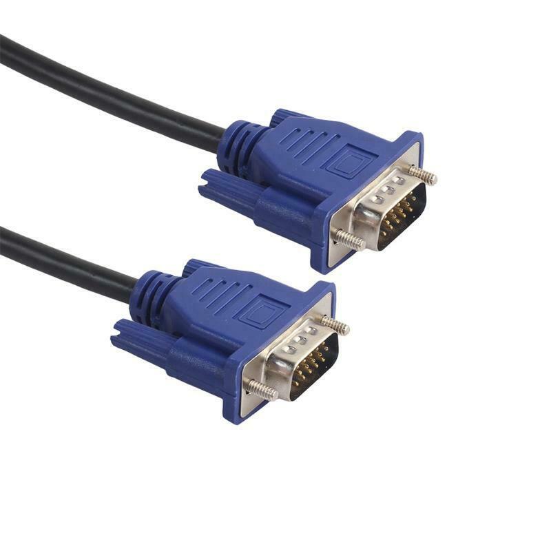 1.35m VGA 15 Pin Male To Male Extension Cable For PC Laptop Projector HDTV
