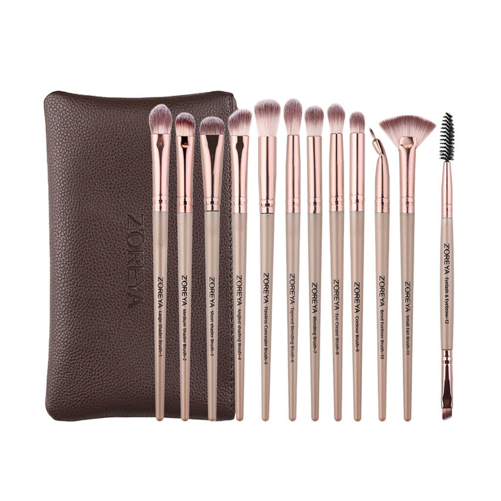12pcs Makeup Brushes Set, Professional Premium Synthetic Makeup Brush Set Kit