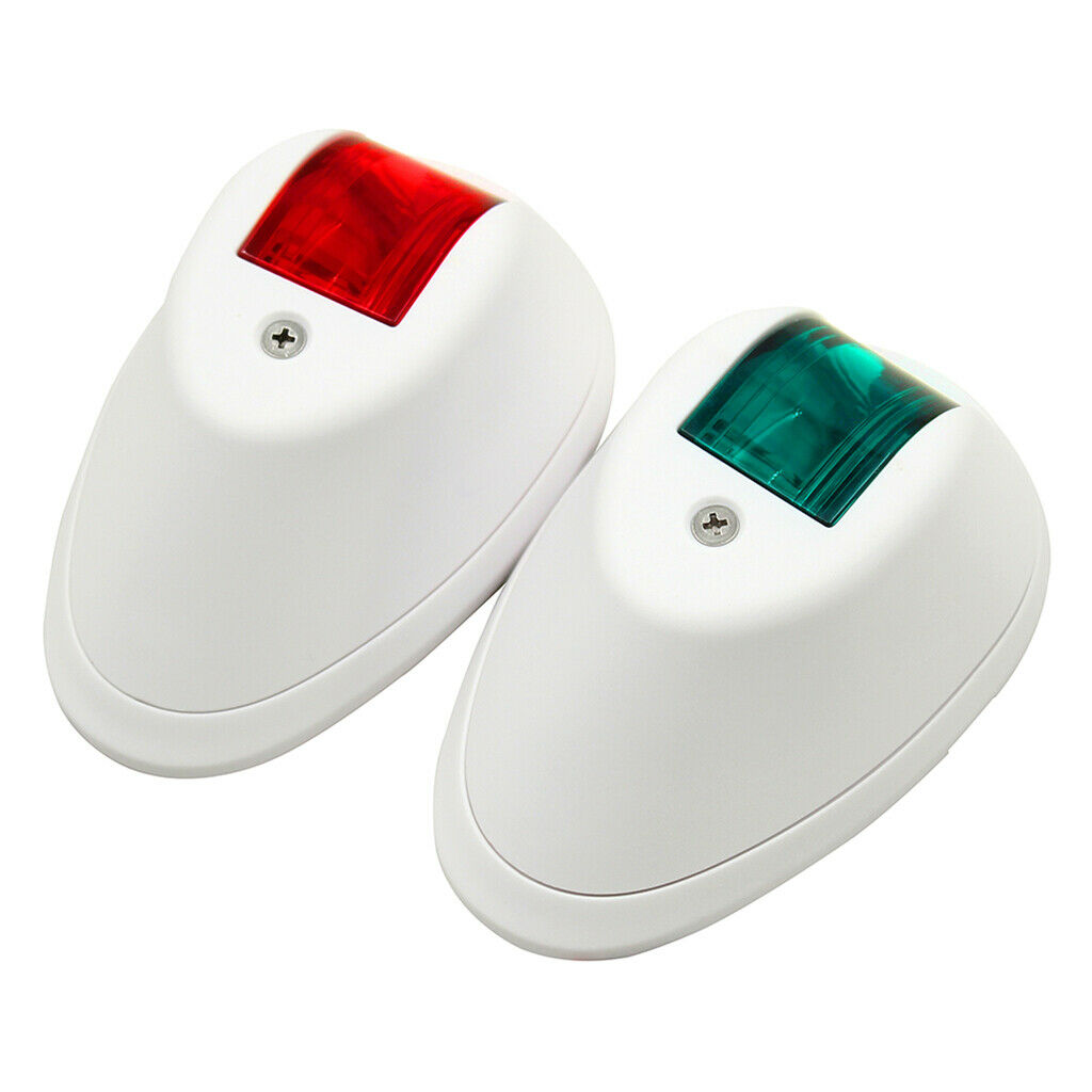 White Housing Red&Green 12V / 24V Navigation Light Safety Marine Boat Yacht