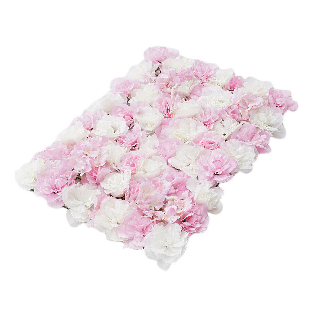 3x Pink&White Hydrangea Flower Wall Flower Decor Hanging Party Background