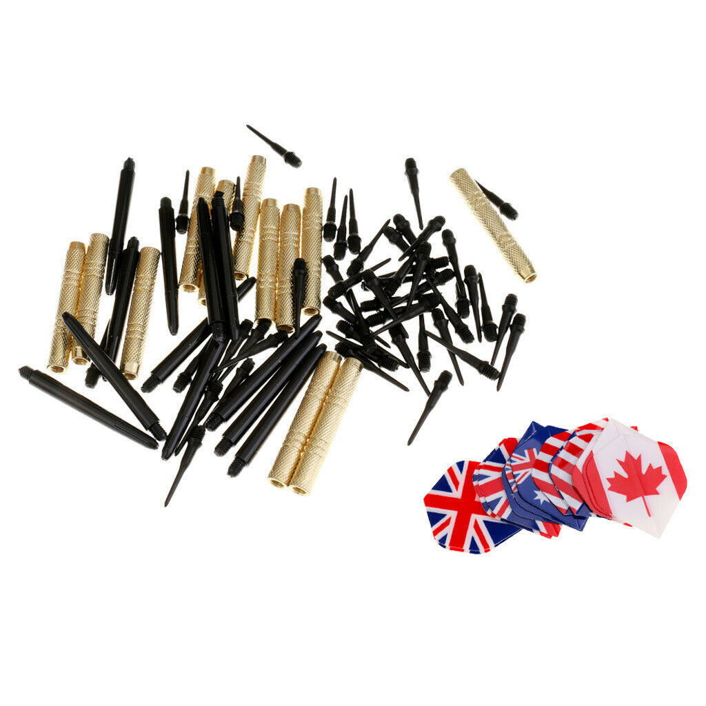 12x Flag Soft Tip Darts Exquisite Electronic Darts with 36 Extra Tips Games