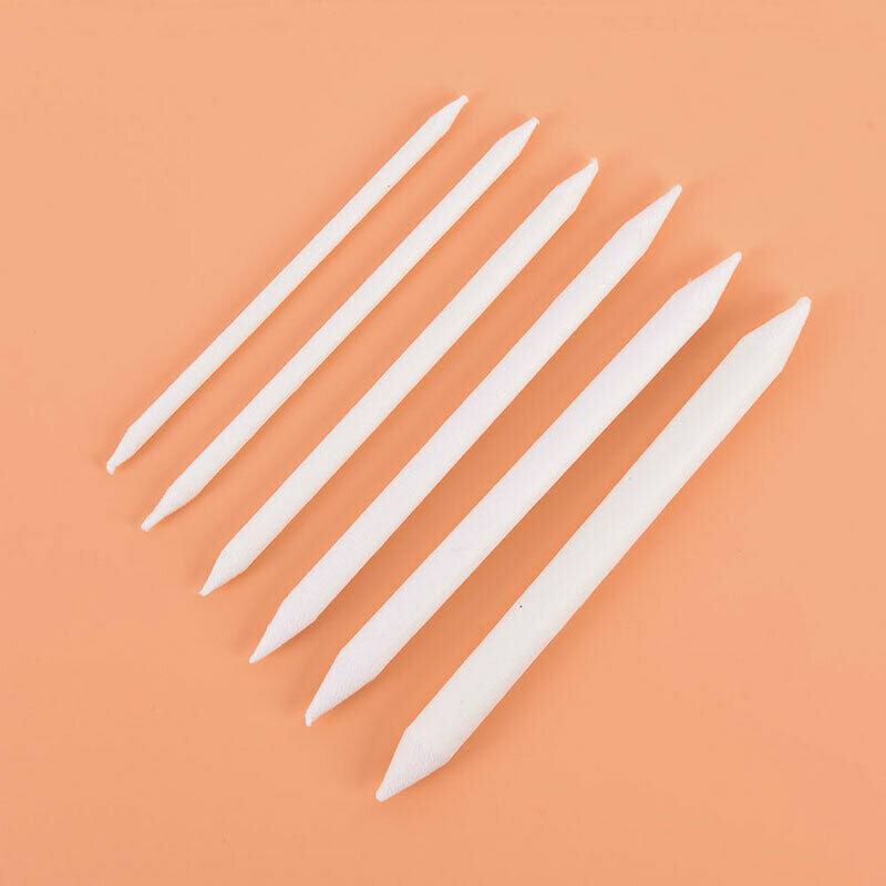 6pcs/set Blending Smudge Stump Stick Tortillon Sketch Art White Drawing C.l8