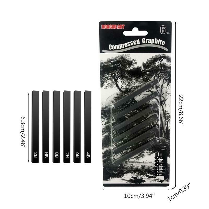 6 Pieces Square Compressed Charcoal Perfect Holiday Gift for Family Members Kids