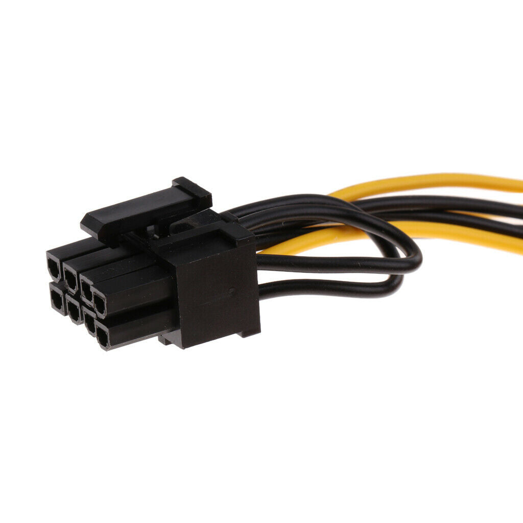 8Pcs/lot PCI-E 6pin to 6+2Pin Power Splitter Cable for Graphics Video Card
