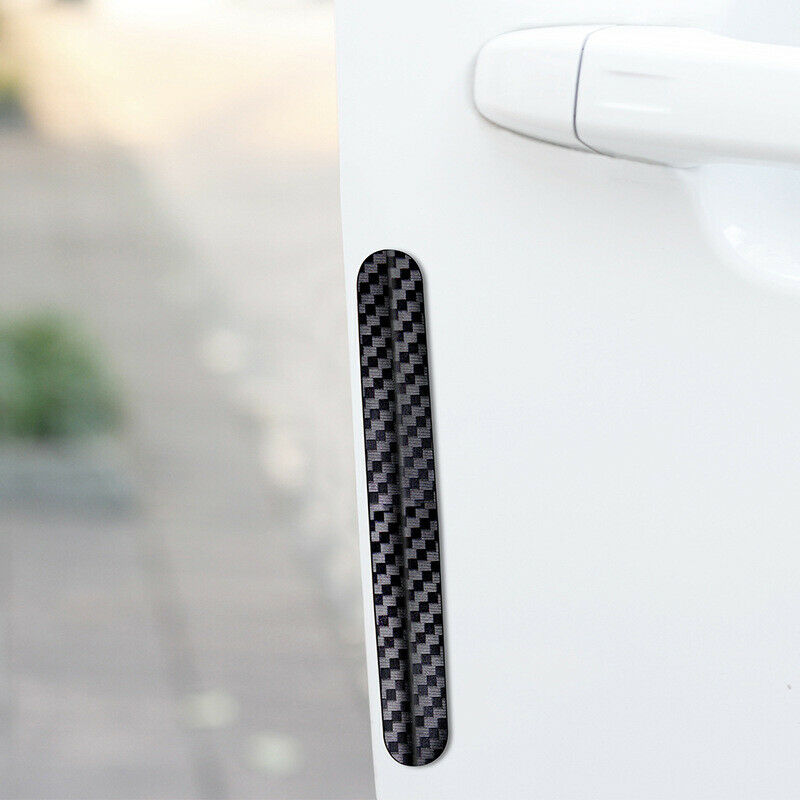 Car Door Edge Anti Scratch Protection Strips Carbon Fiber Bumper Scuff Plate Bar