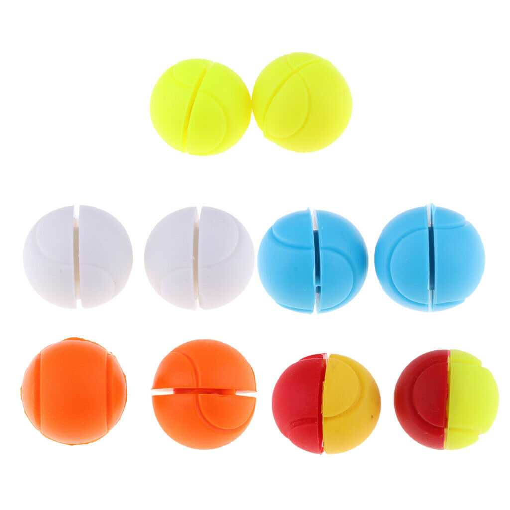 Ball Shape Tennis Racquets String Dampeners Shock Absorbing Balls Pack 4